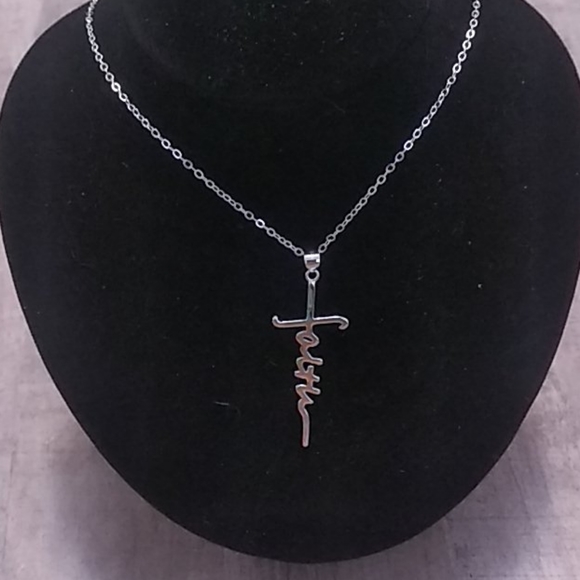 None Jewelry Sterling Silver Faith Necklace New In Package Poshmark
